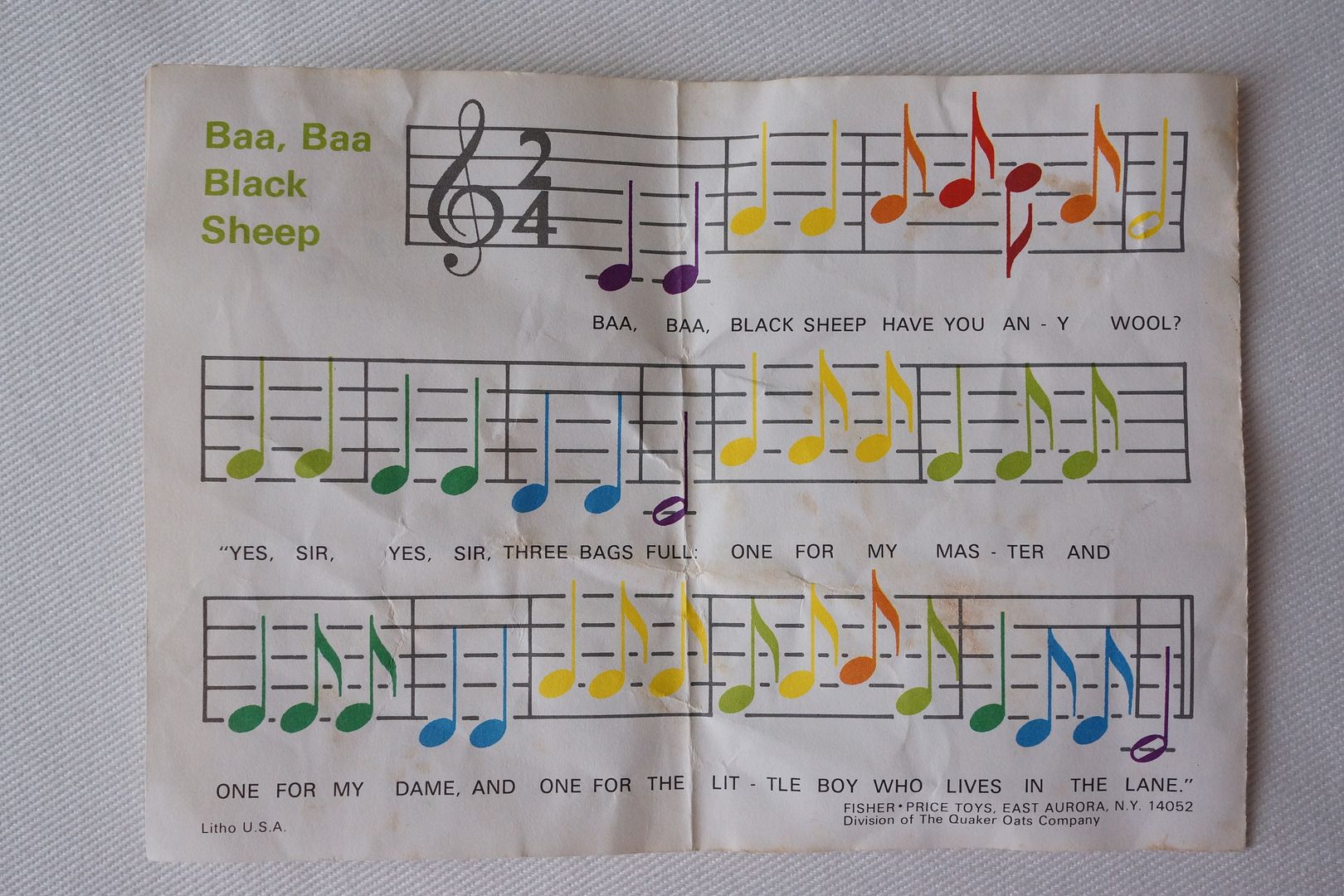 Fisher price 870 xylophone music sheet jpg Photo By Anneg Photobucket